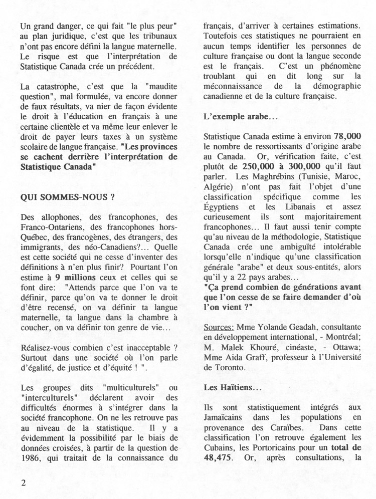 M&eacute;moire du Cercle des femmes journalistes de l'Outaouais