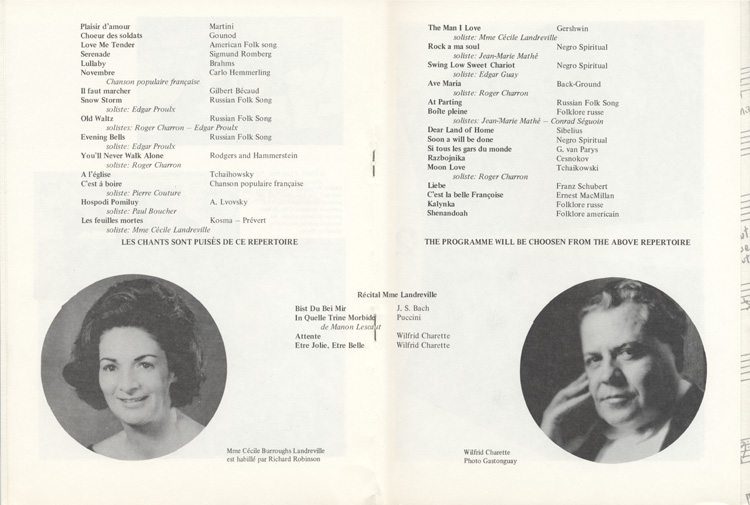 concert du 20e anniversaire, 1949-1969