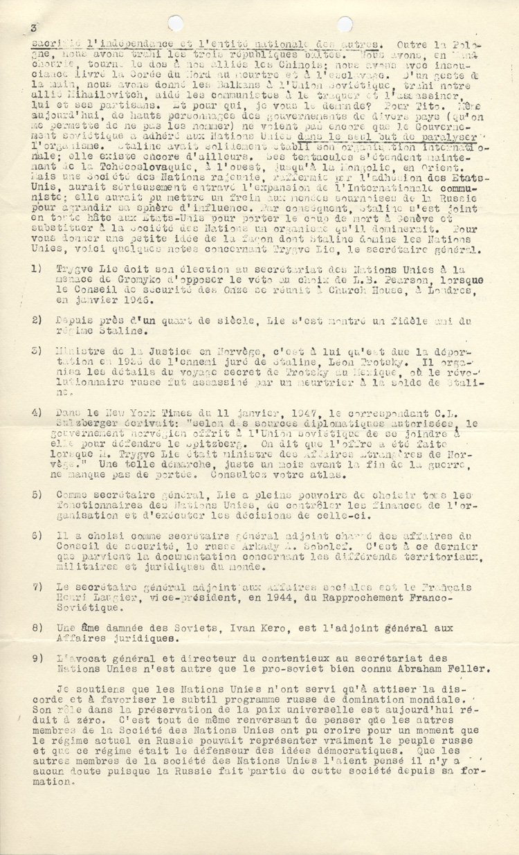 Causerie prononc&eacute;e par le Richelieu Ernest Dufour, 1948