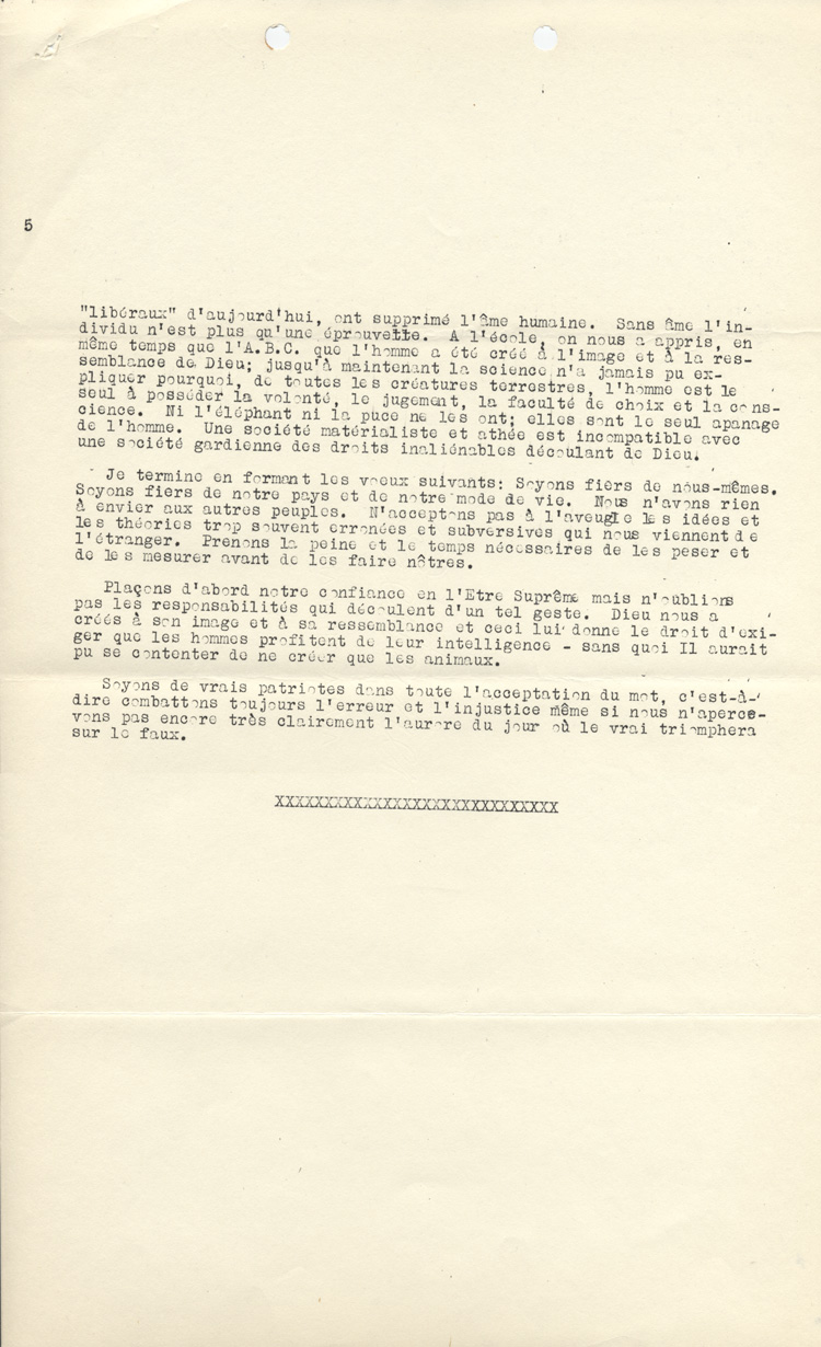 Causerie prononcée par le Richelieu Ernest Dufour, 1948