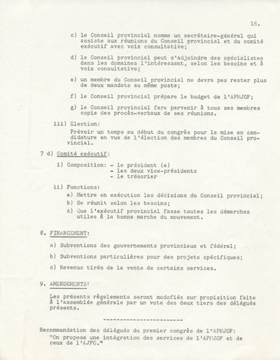 Constitution de l'APMJOF