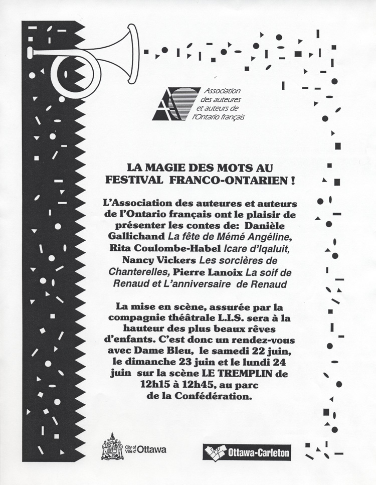 &laquo; La magie des mots au Festival franco-ontarien &raquo;