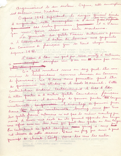 historique du Sou de l'&eacute;cole (1942)