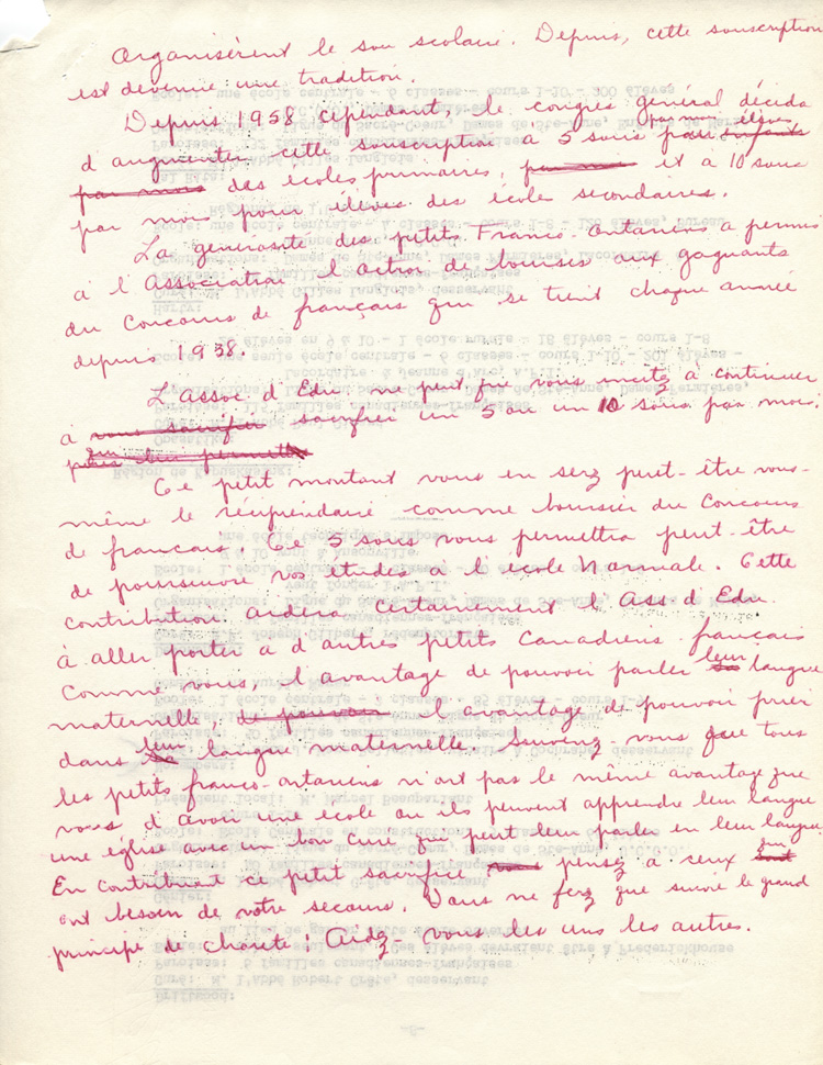 historique du Sou de l'école (1942)