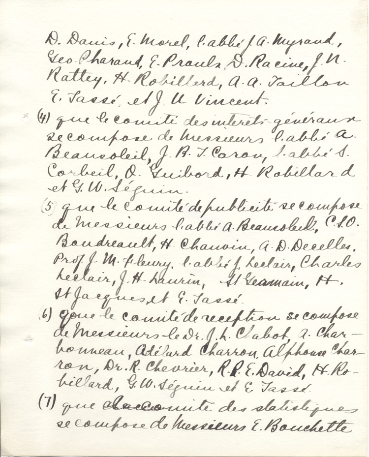 Compte rendu de la r&eacute;union du Comit&eacute; g&eacute;n&eacute;ral d'organisation