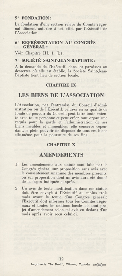Statuts de l'Association canadienne-fran&ccedil;aise d'&eacute;ducation d'Ontario