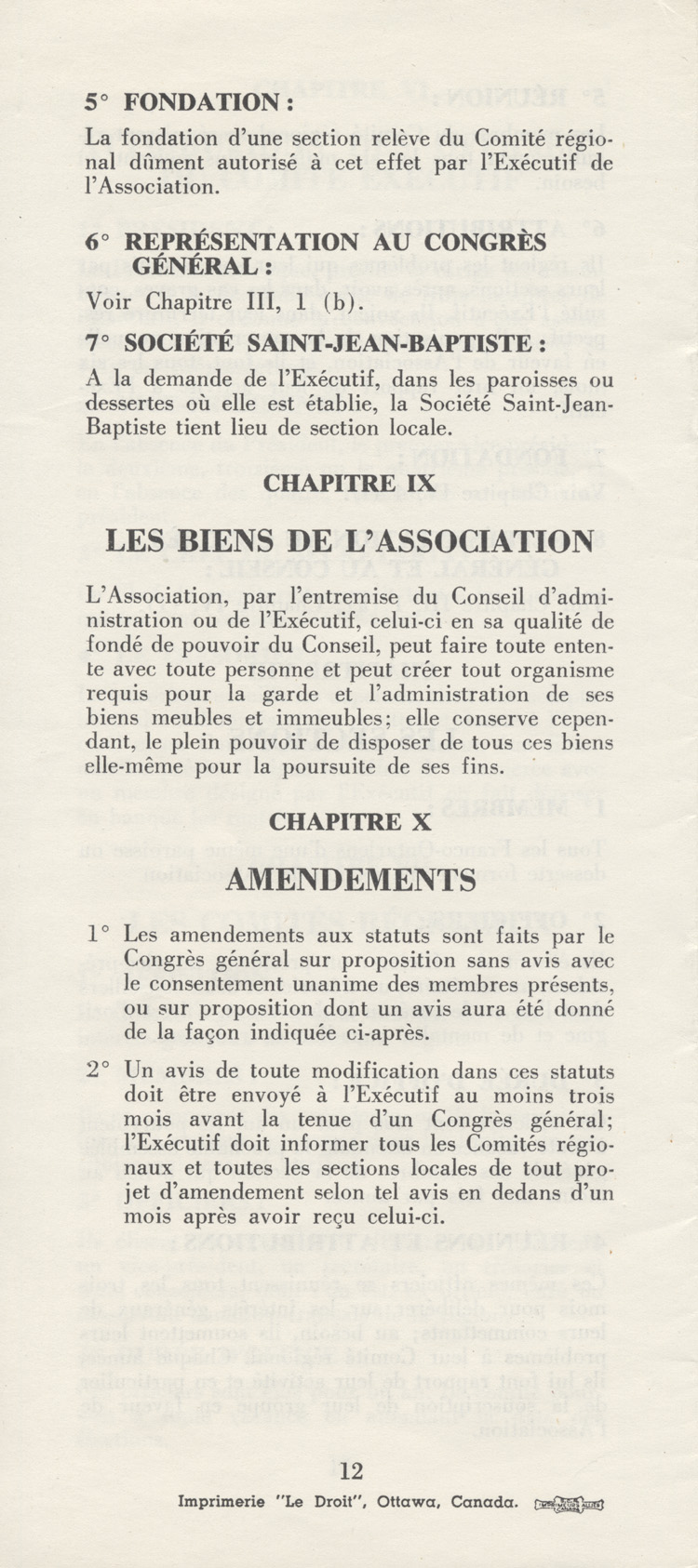 Statuts de l'Association canadienne-fran&ccedil;aise d'&eacute;ducation d'Ontario