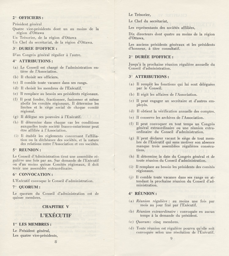 Statuts de l'Association canadienne-fran&ccedil;aise d'&eacute;ducation d'Ontario