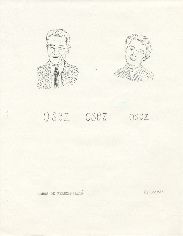 &laquo; Cours de personnalit&eacute; &raquo;