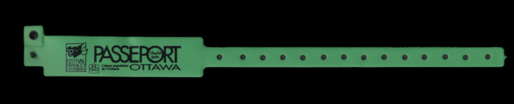 Bracelet passeport du Festival franco-ontarien