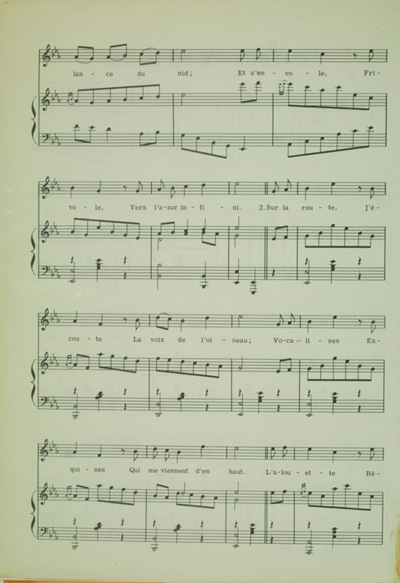 &laquo;&nbsp;L'Alouette du matin&nbsp;&raquo;, paroles et musique de Joseph Beaulieu (1952)