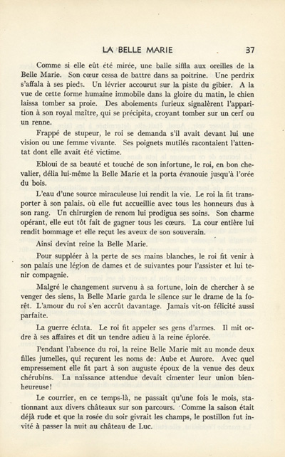&laquo; La Belle Marie &raquo;