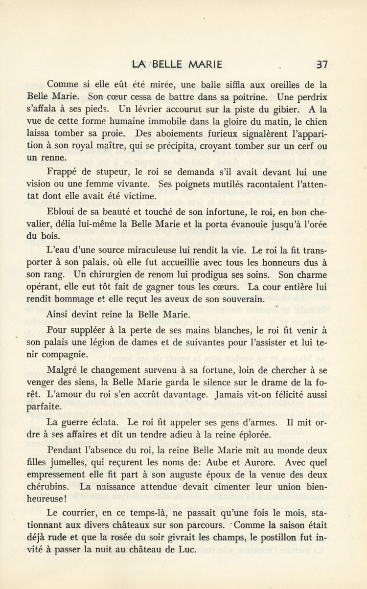 &laquo; La Belle Marie &raquo;