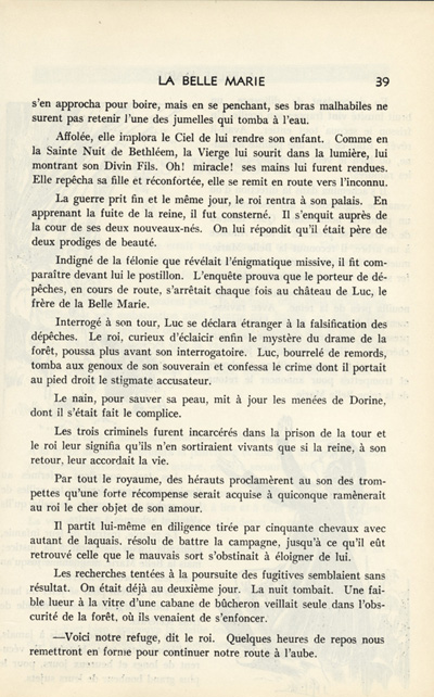 &laquo; La Belle Marie &raquo;